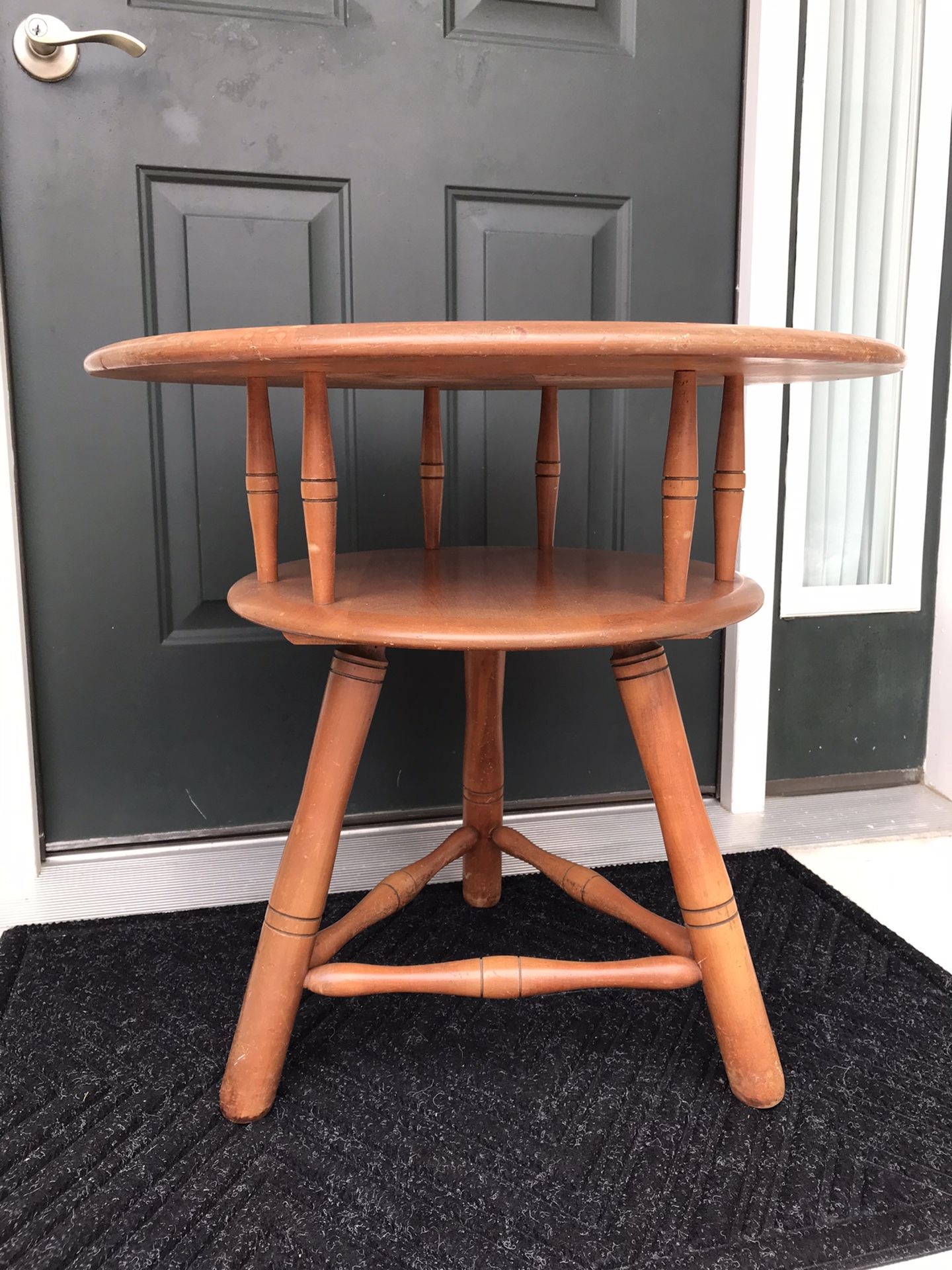 Antique small round table
