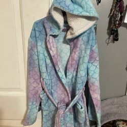 Girls Mermaid Robe 10/12
