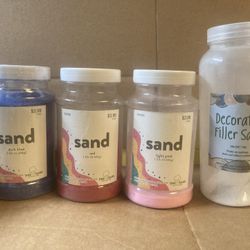 Decorative Filler Sand (Blue, Red, Pink & White)