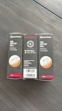 TaylorMade SpeedSoft Golf Balls 3-Pack x3
