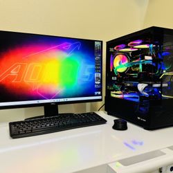 NEW 12th Gen Gaming PC 12 Core I5 @3,9GHz. RTX 2080TI. 256G M2 /1T HDD, Professional Water Cooling. 32G DDR5. WIFI, USB 3,2. 850W  PSU. 27”Monit