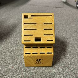 JA Henckles Solid Wood Knife Block