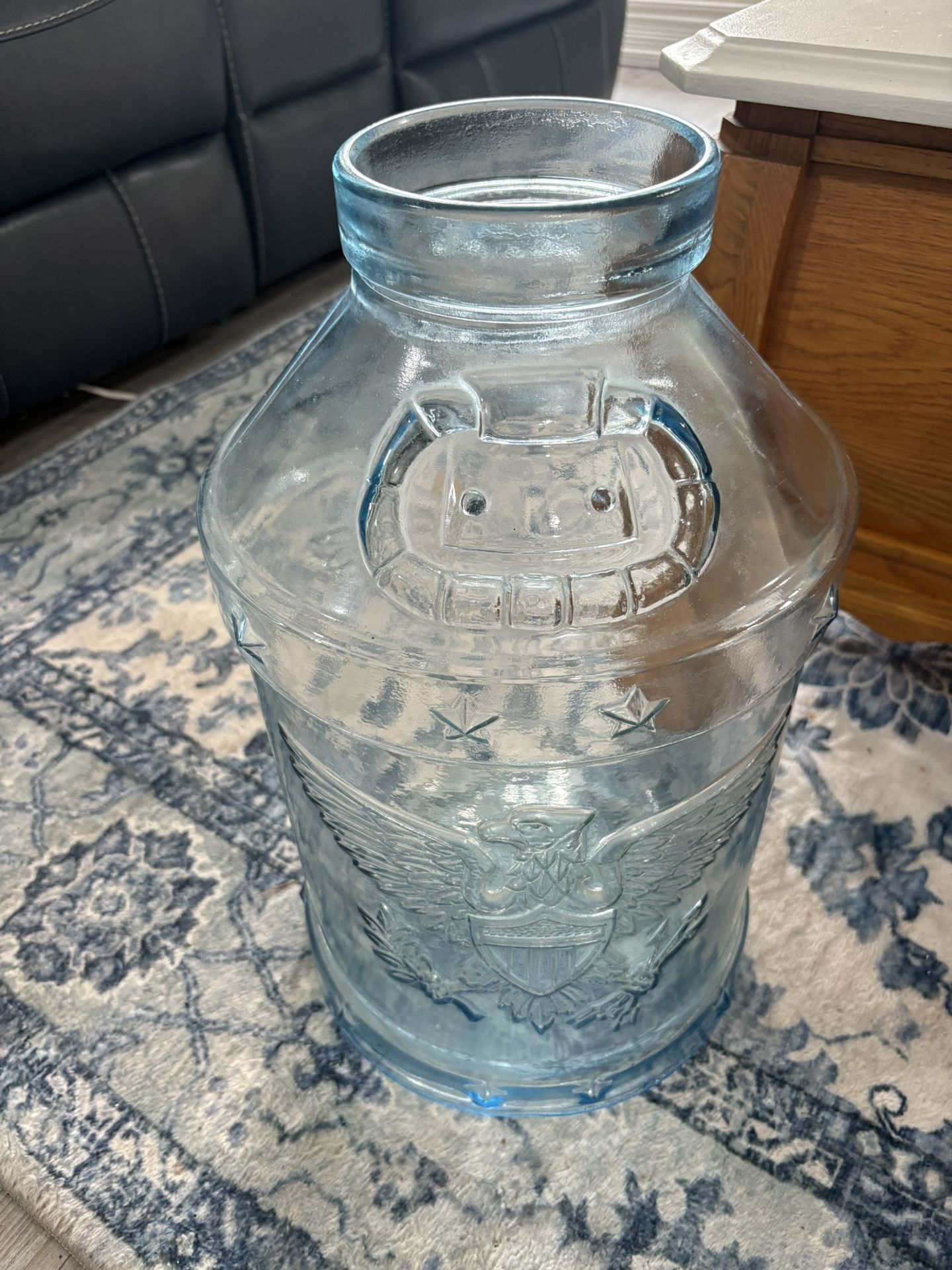 Vintage American Bicentennial Libby Glass Milk Jug 5 Gallon