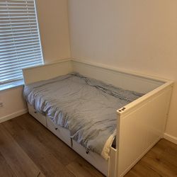 Futon-Bed With drawers $50