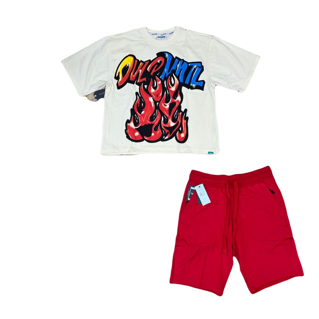 Men's shirt and shorts outfit