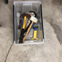 Hammers, chisels, mallet