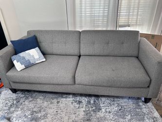 Couch, gray.