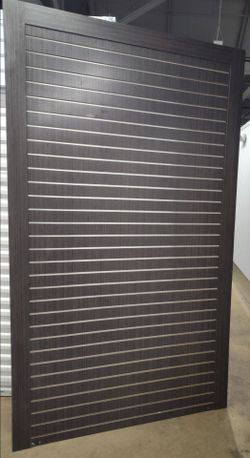NEW! 8' x 4' SLATEWALL PANEL VERSATILE RETAIL FIXTURE WITH REINFORCED METAL