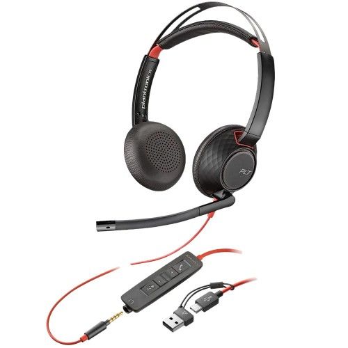 Poly Blackwire 5220 Stereo Headset - New (W/O Tags)