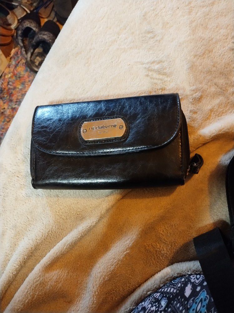 Liz Claiborne Black Leather wallet 