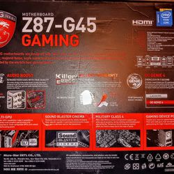 MSI Z87-G45 GAMING Motherboard LGA1150 DDR3 32GB ATX

