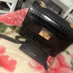 Black Aldo purse.