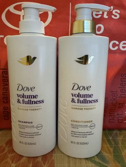 Dove volume & fullness shampoo and conditioner