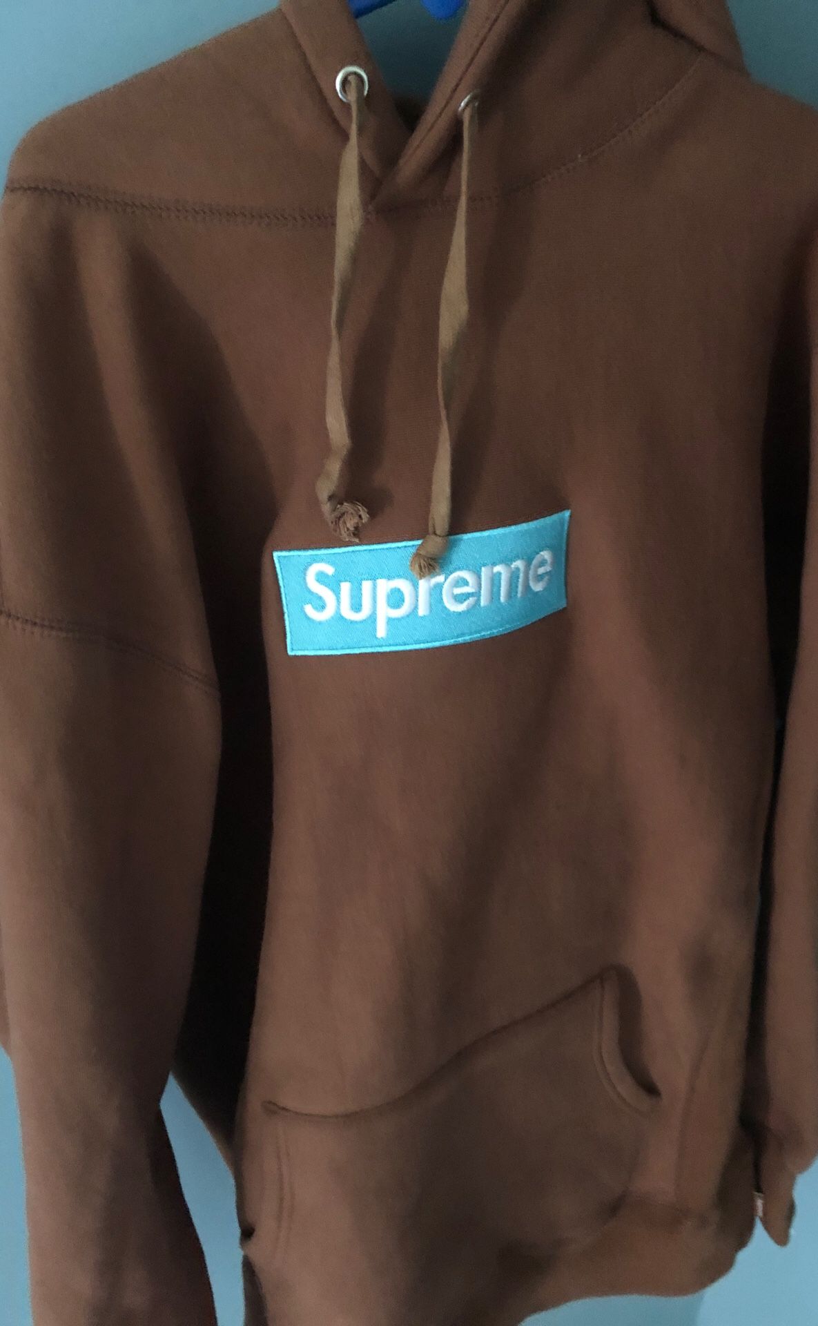 Supreme fw17 hoodie “rust” 100% authentic