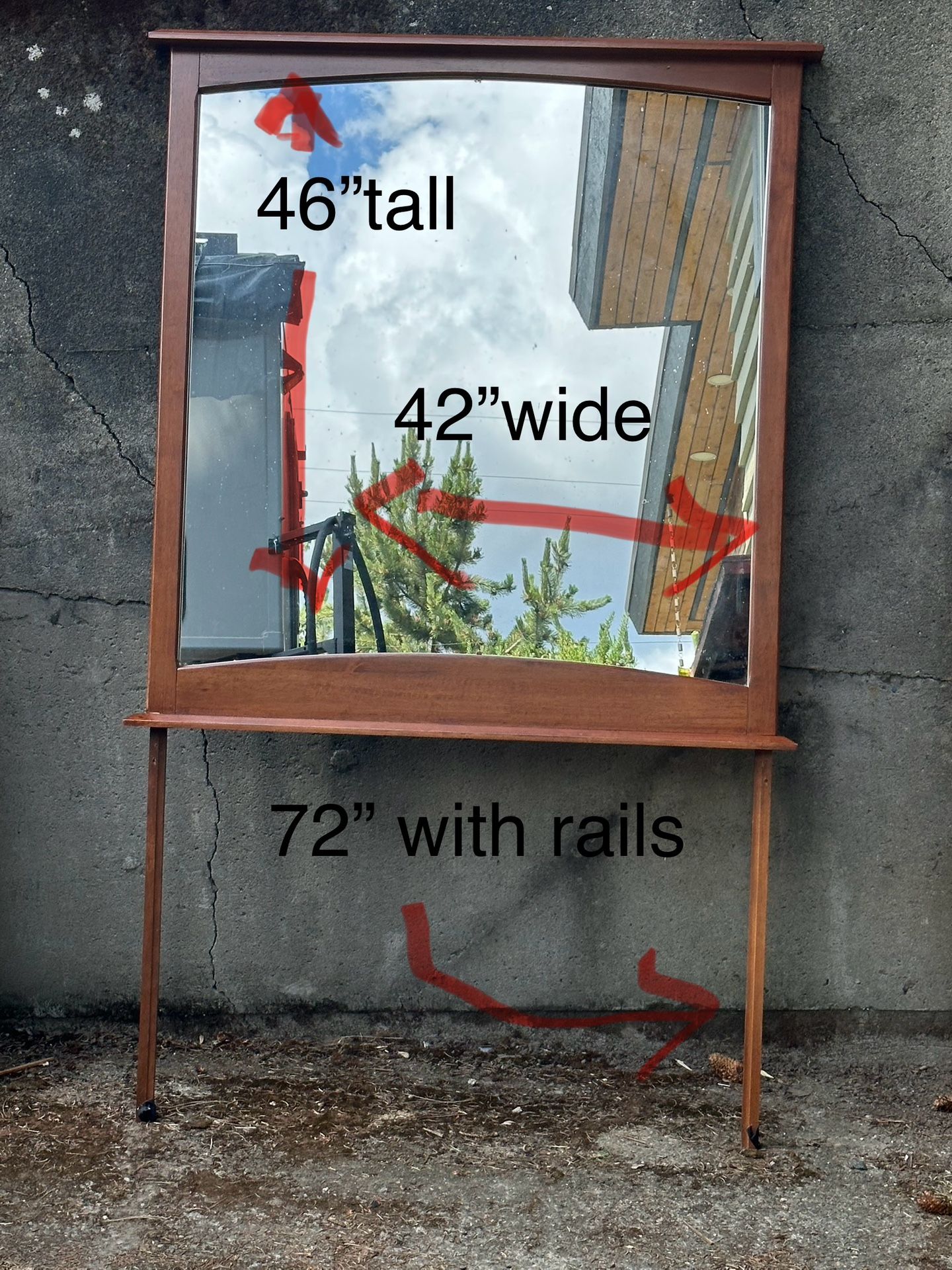 Mirror For Dresser Or Wall Mount 