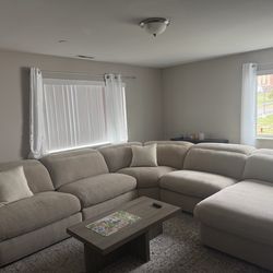 L-shaped couch