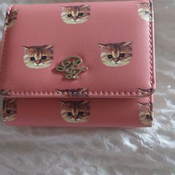 Nib Cat Wallet With Coin Purse From Japan