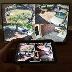 4 Camaras De Seguridad -4 CCTV Security Cameras With Recorder❗️INSTALLED❗️INSTALADAS 💯