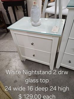 Nightstand white We are located at 2811 East Bell road. Another Time Around Furniture.