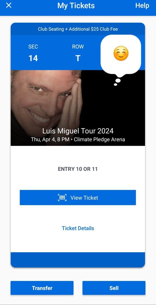 Luis Miguel ticket