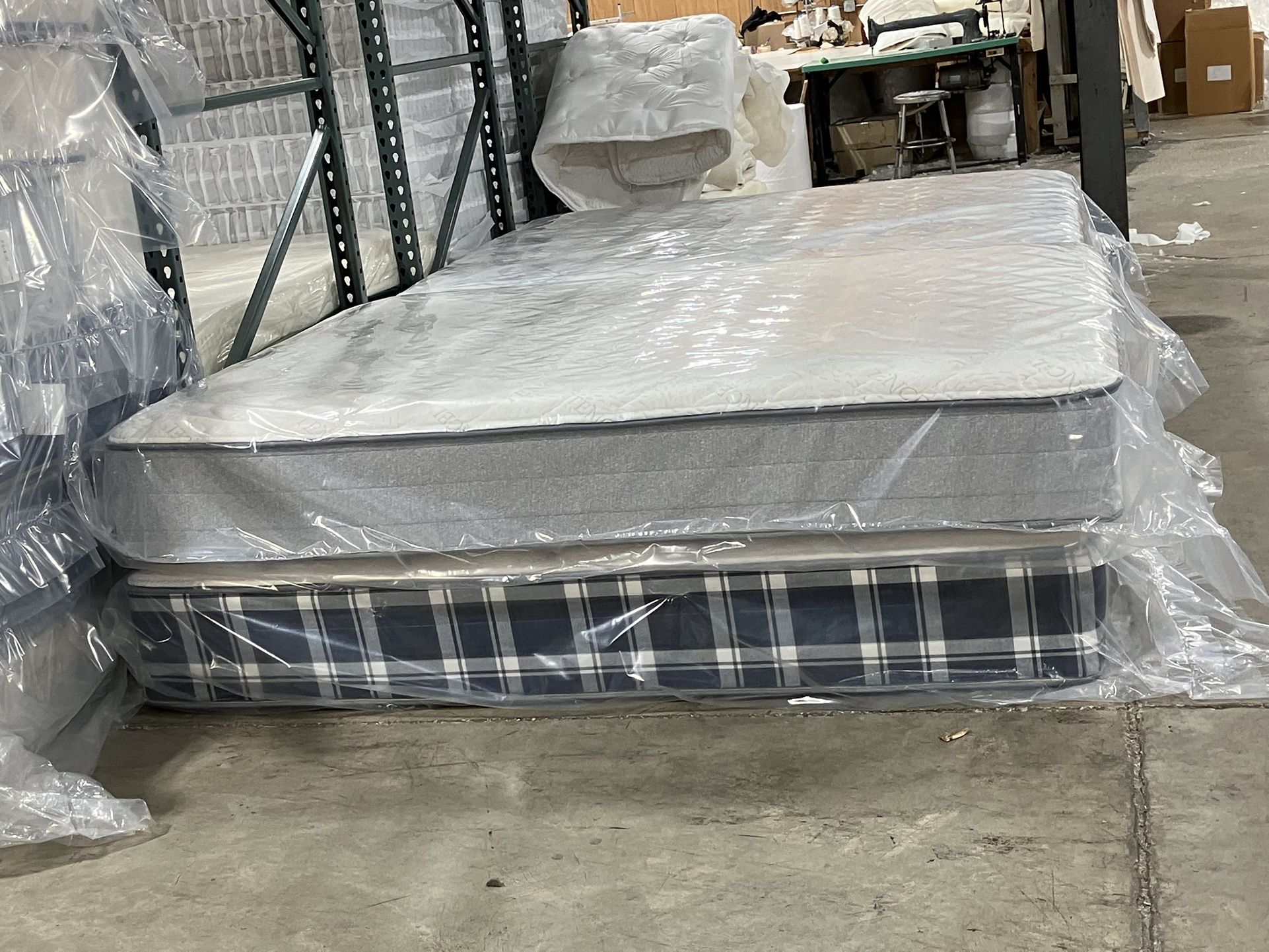 New Mattresses, Boxprings & Metal Frame. All Sizes Available, Good Quality Affordable Prices Twin At $99. Hablamos Espanol.