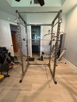 Weight Rack and Olympic Bar