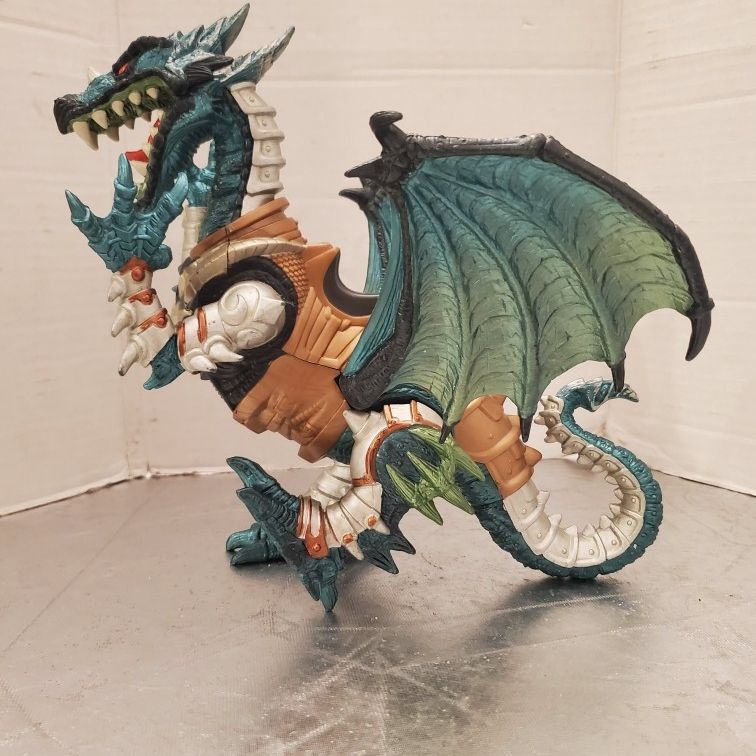 Chap Mei Medieval Knights Green Dragon With Saddle ~ Fantasy Model