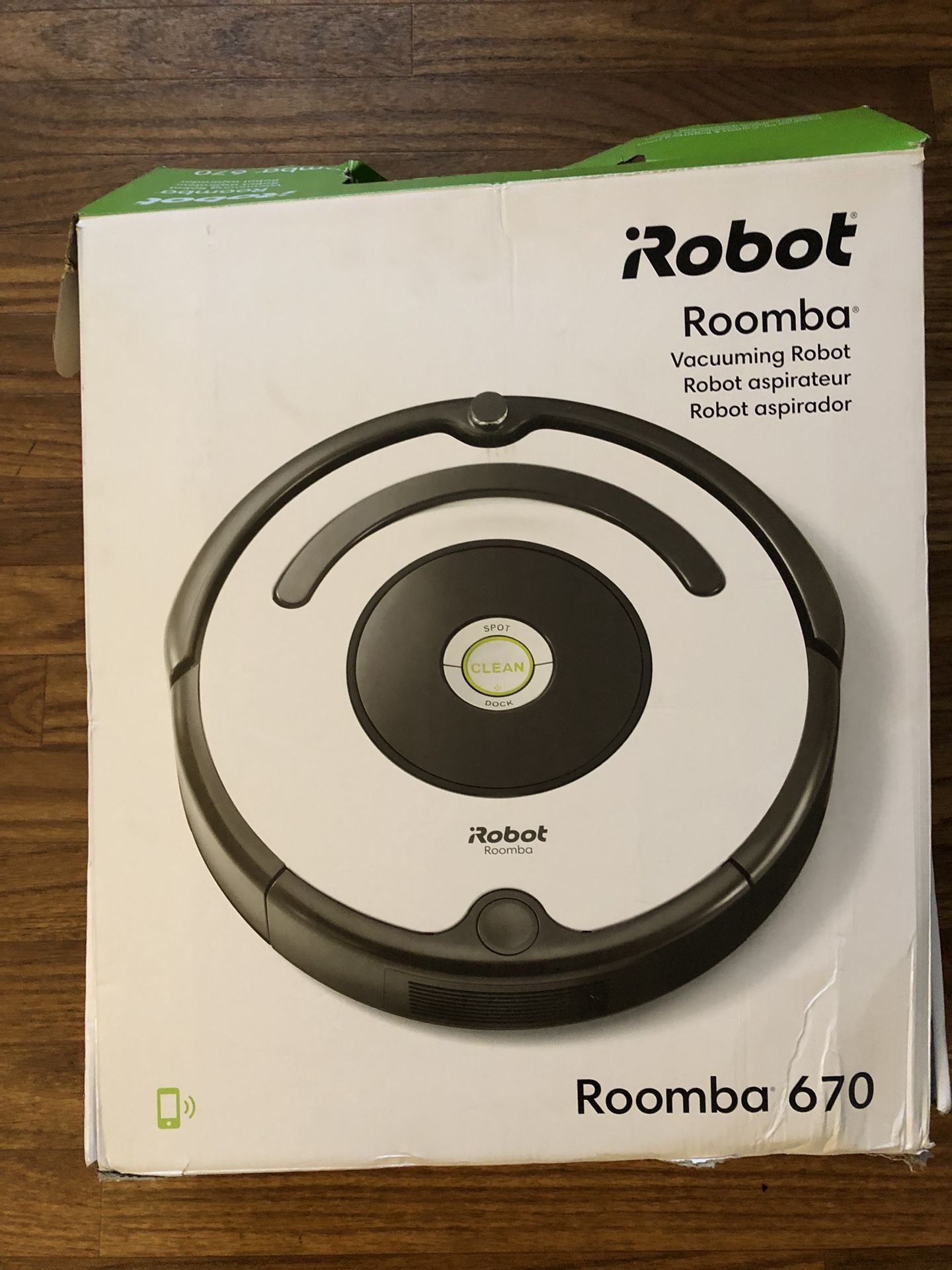 Irobot roomba 670 wi-fi connected robot vacuum