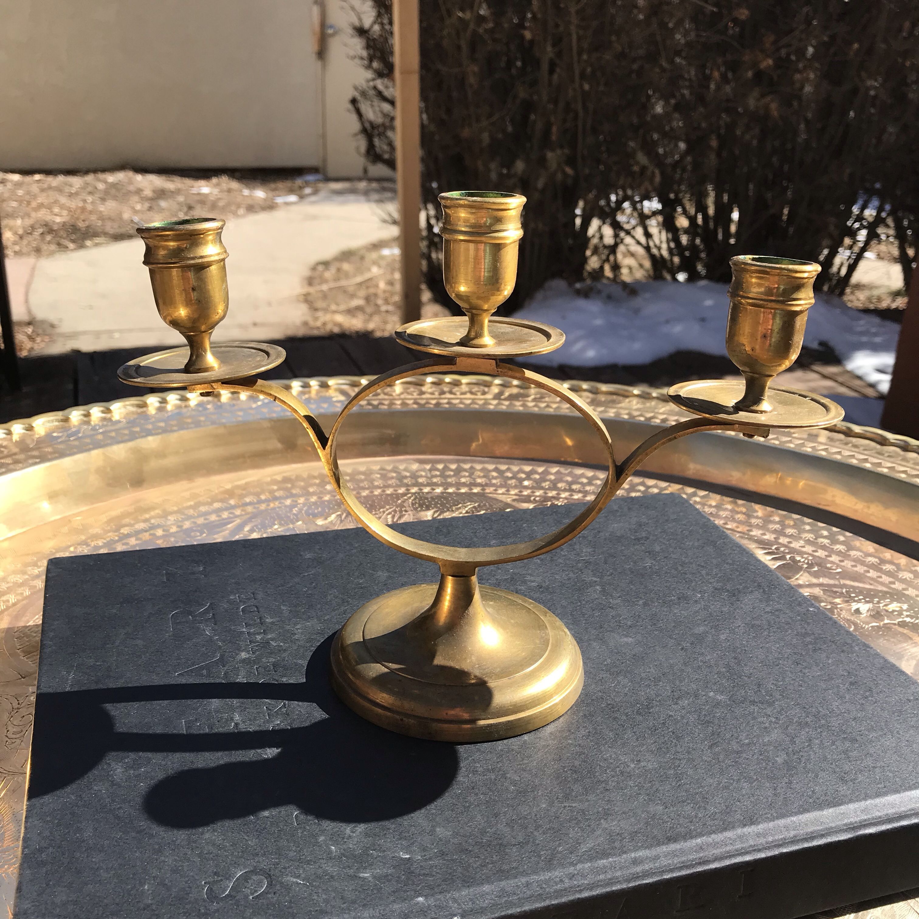 Vintage Brass Candelabra