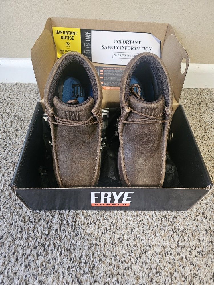 Frye Men's The Safety-Crafted Utility Moc Construction Boots (New)