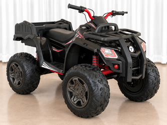 24V Kids Electric ATV 4-Wheeler – Black & Red