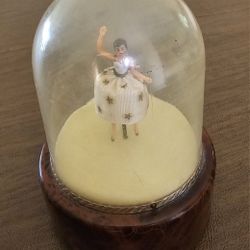 Vtg 50's REUGE DANCING  BALLERINA AUTOMATON MUSIC BOX SWITZERLAND WORKS!