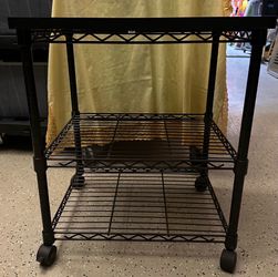 Safco Deskside 3 Tier Rolling Cart