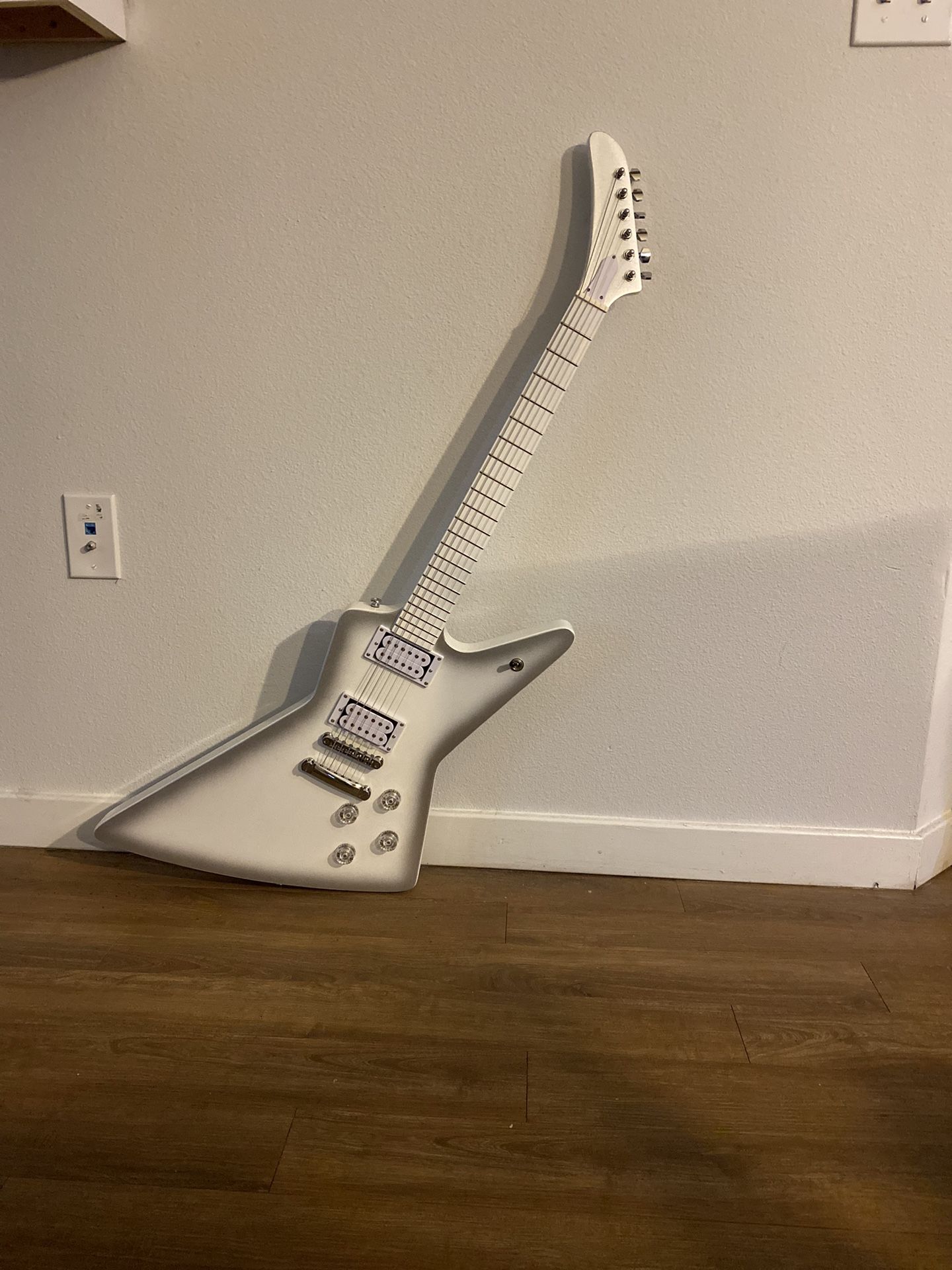 White Electric Guitar