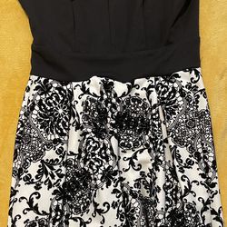 Pattern Black And White Dress