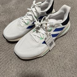 adidas SolarGlide 6 White Lucid Blue Men's Running Shoes GV9152