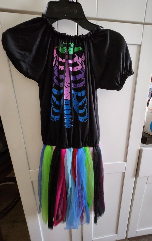 Â
Halloween Girls Skeleton Costume 7/6 Years Old