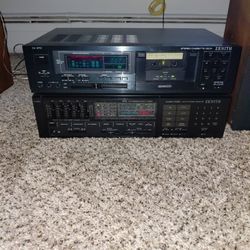 Zenith Cassette Deck& Zenith Receiver Both Working Great