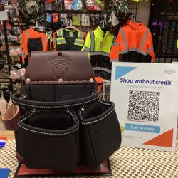 Occidental Leather B8017DBLH OxyLights 3 Pouch Tool Bag- Black