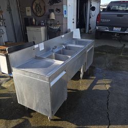 Perlick Stainless Sink Cabinet