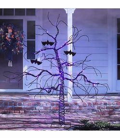 Members Mark 5FT Pre-Lit Color-Changing Spooky Tree Brand New In Box
