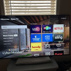 65” Hisense Smart TV with Remote And Legs 