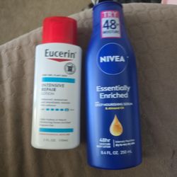 Nivea 8.4oz Y Eucerin 5oz