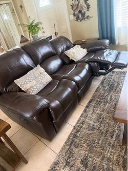 Beautiful leather sofa