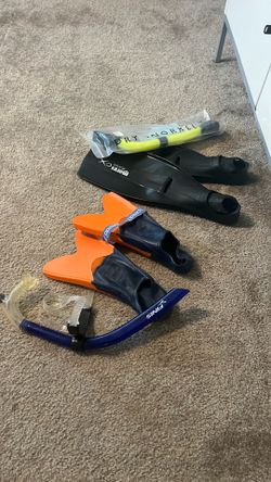 Snorkling / Swim gear flippers size 7