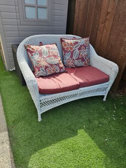 Wicker patio set