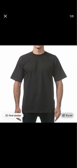 Plain Black Tshirt Pack of 8