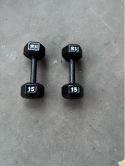 Dumbbells 2x15. 80 cent a pound