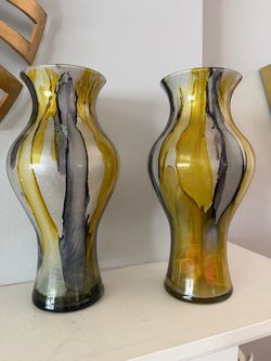 Set of Artistic glass vases