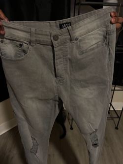 MAN by boohooMAN gray jeans